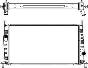 SAKURA AUTOMOTIVE 43021008 -  Радиатор, охлаждение двигателя